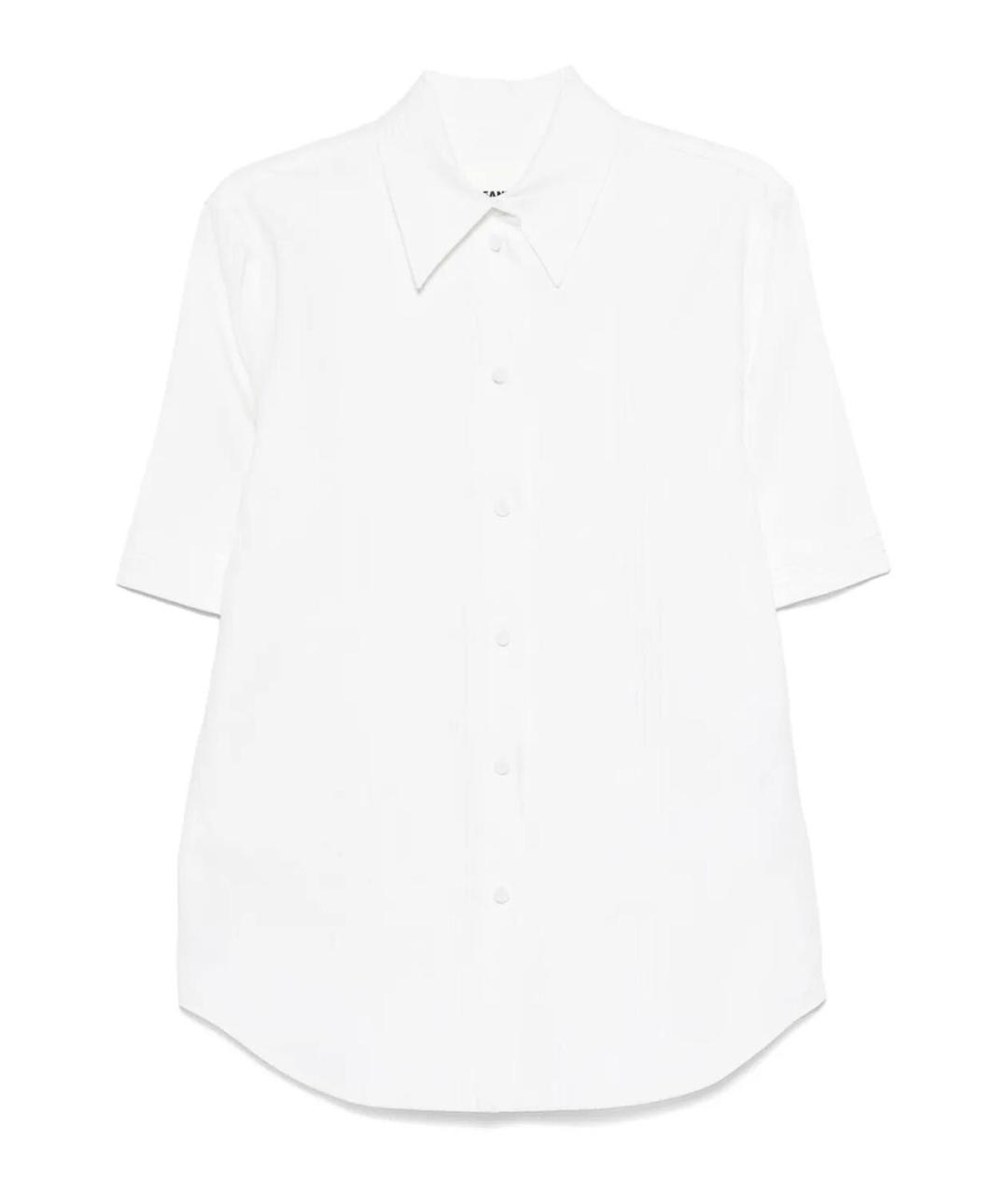 JIL SANDER Белая льняная рубашка, фото 1