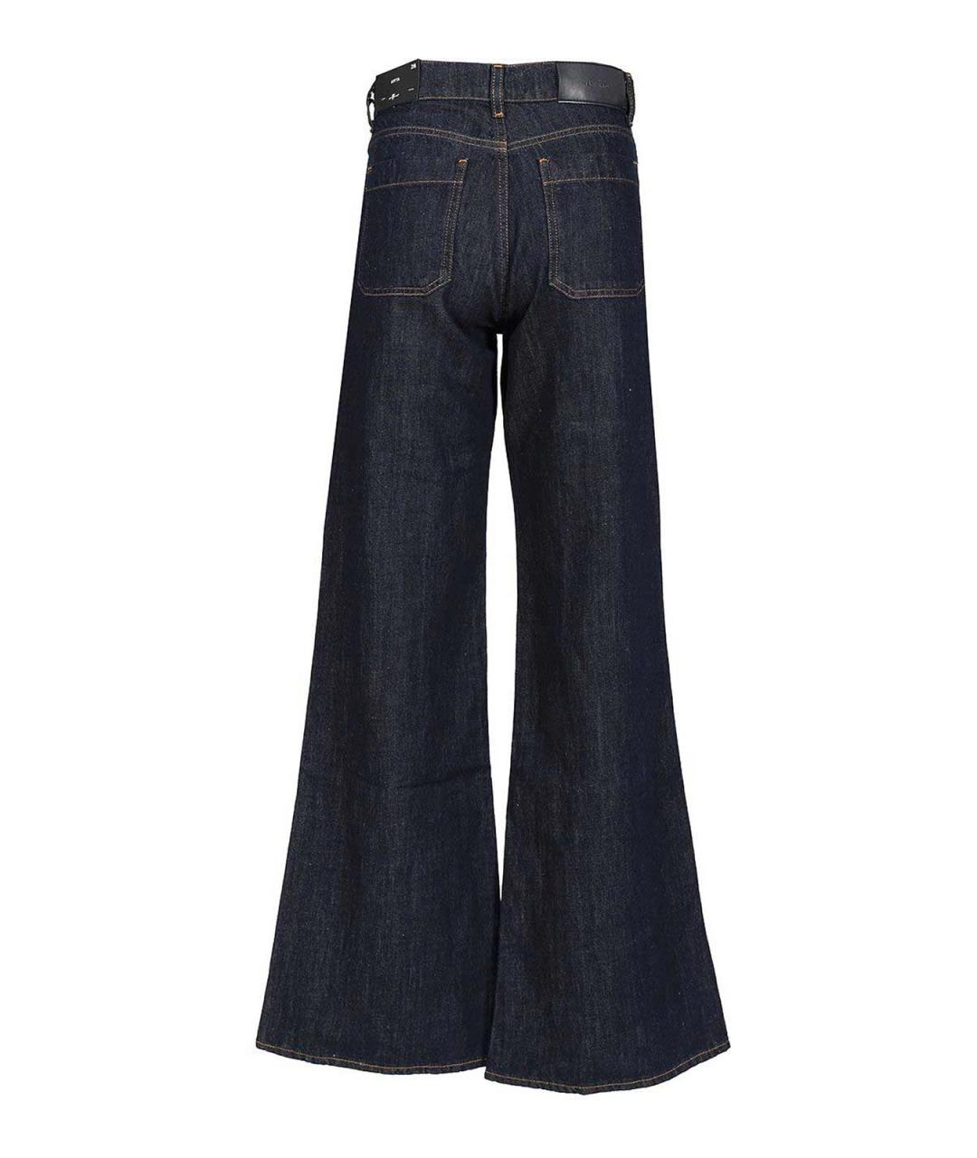 7 FOR ALL MANKIND Синие хлопко-эластановые джинсы клеш, фото 2