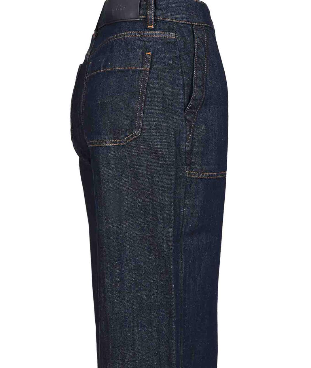 7 FOR ALL MANKIND Синие хлопко-эластановые джинсы клеш, фото 4