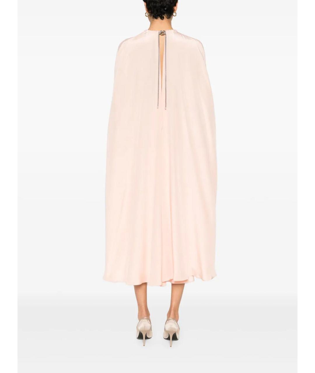 MAX MARA Розовое шелковое вечернее платье, фото 3