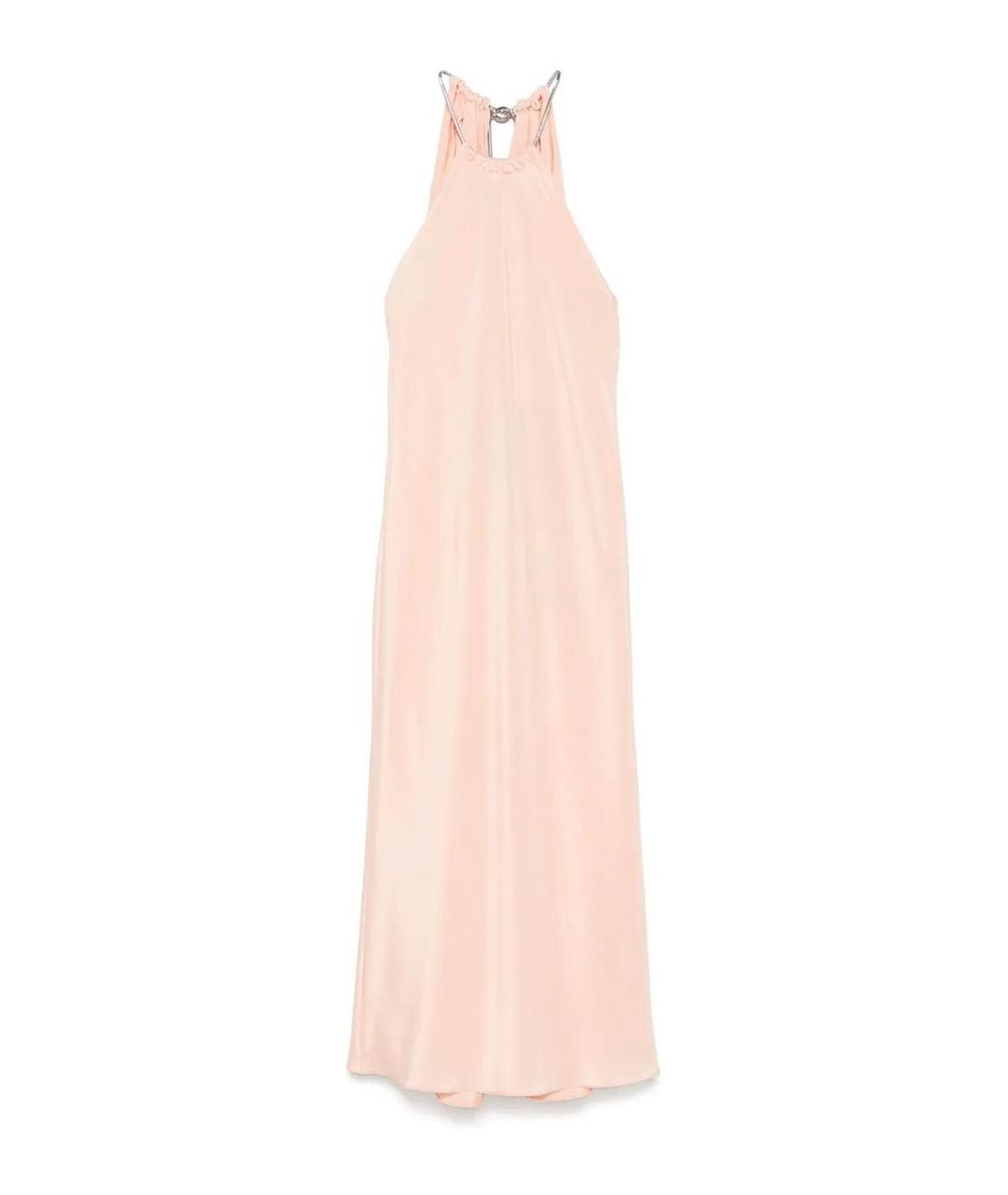 MAX MARA Розовое шелковое вечернее платье, фото 1