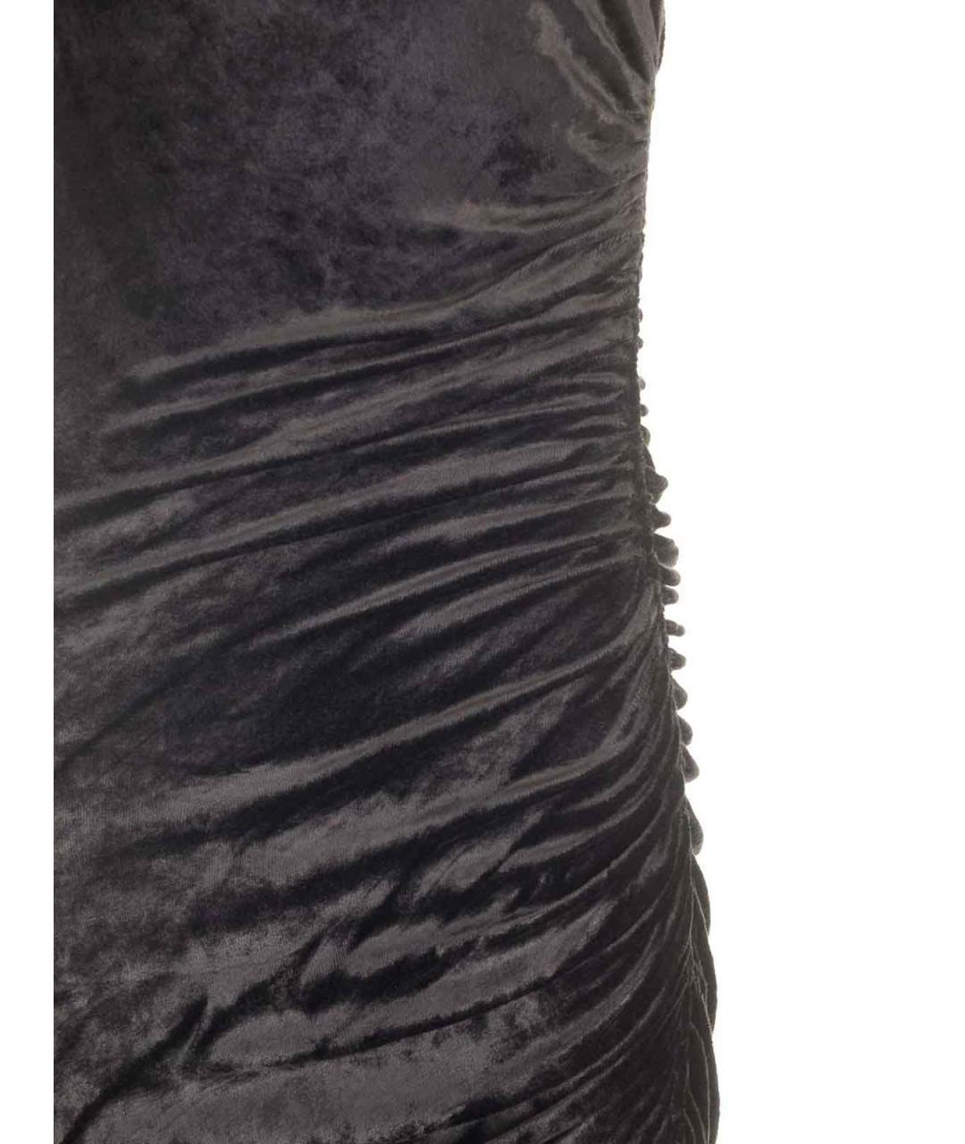 RICK OWENS Черное бархатное платье, фото 4