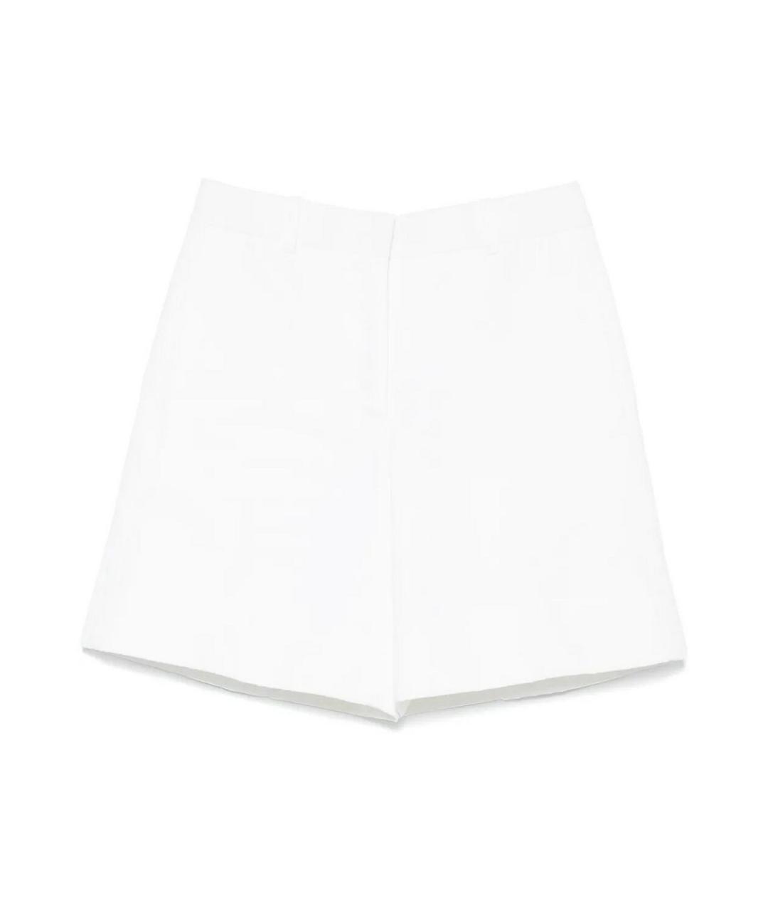 JIL SANDER Белые льняные шорты, фото 1