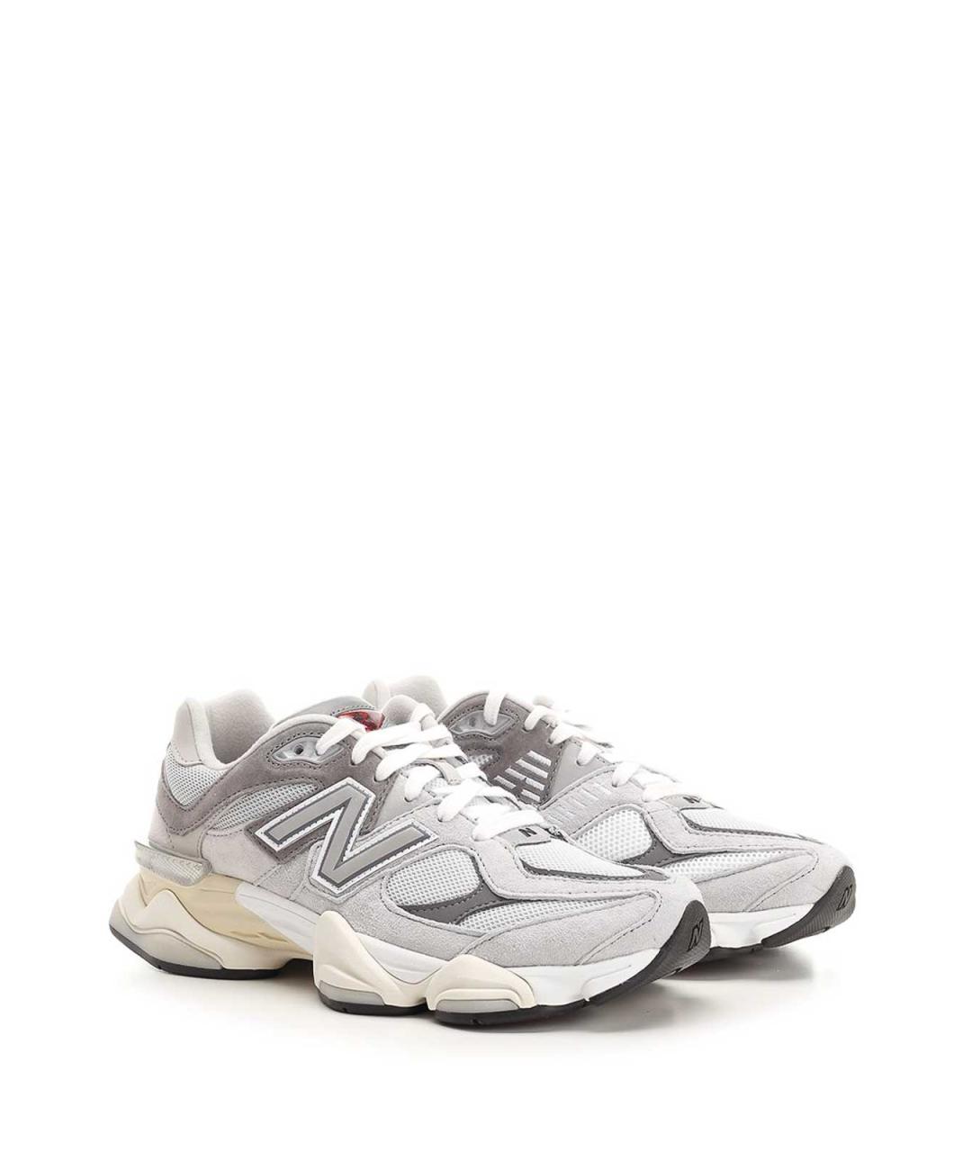 NEW BALANCE Серые замшевые низкие кроссовки / кеды, фото 2