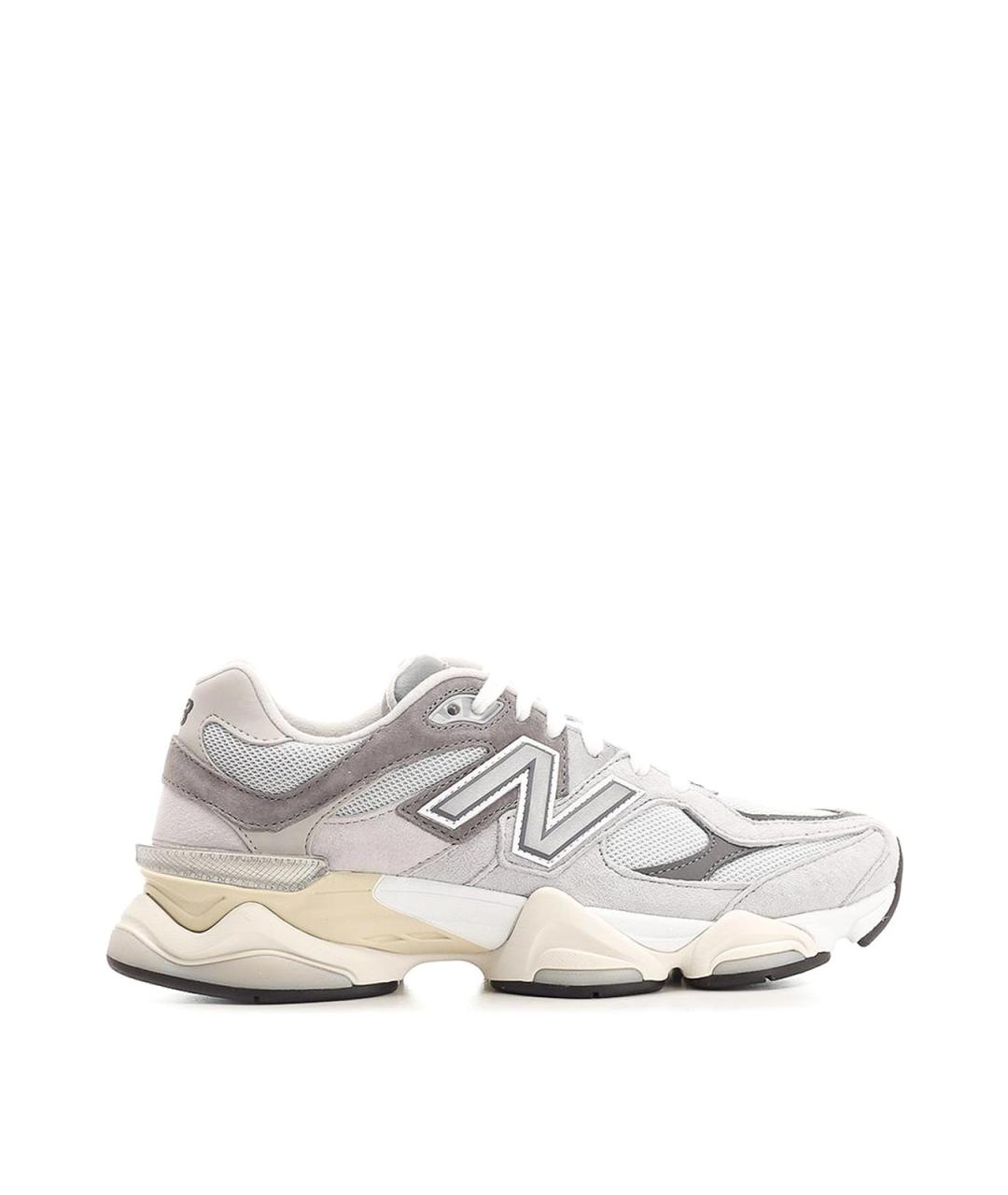 NEW BALANCE Серые замшевые низкие кроссовки / кеды, фото 1