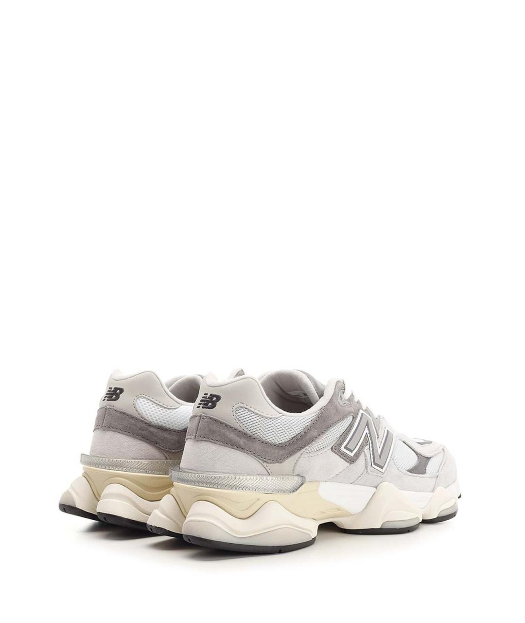 NEW BALANCE Серые замшевые низкие кроссовки / кеды, фото 3