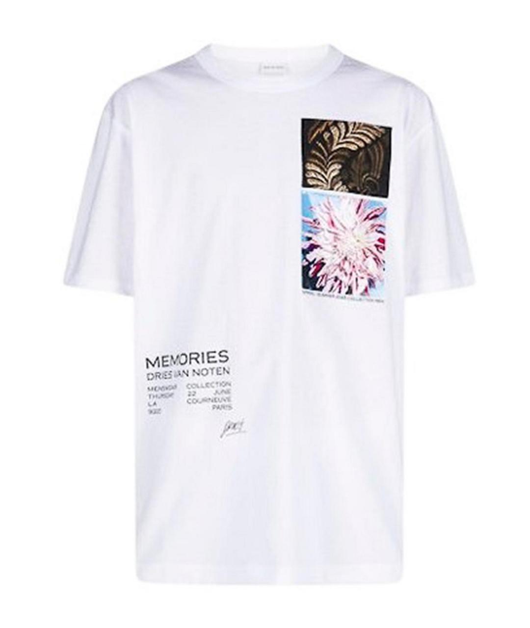 DRIES VAN NOTEN Белая хлопковая футболка, фото 1