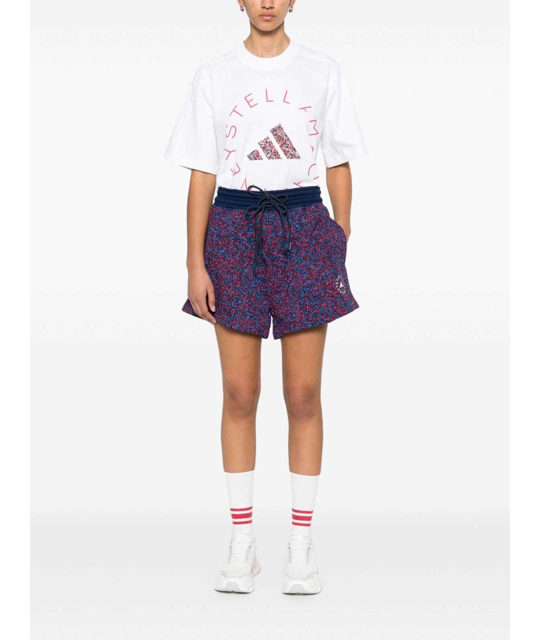 ADIDAS BY STELLA MCCARTNEY Фиолетовые хлопковые шорты, фото 3