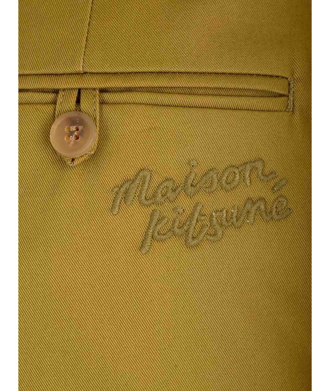 MAISON KITSUNE Зеленые хлопковые шорты, фото 4