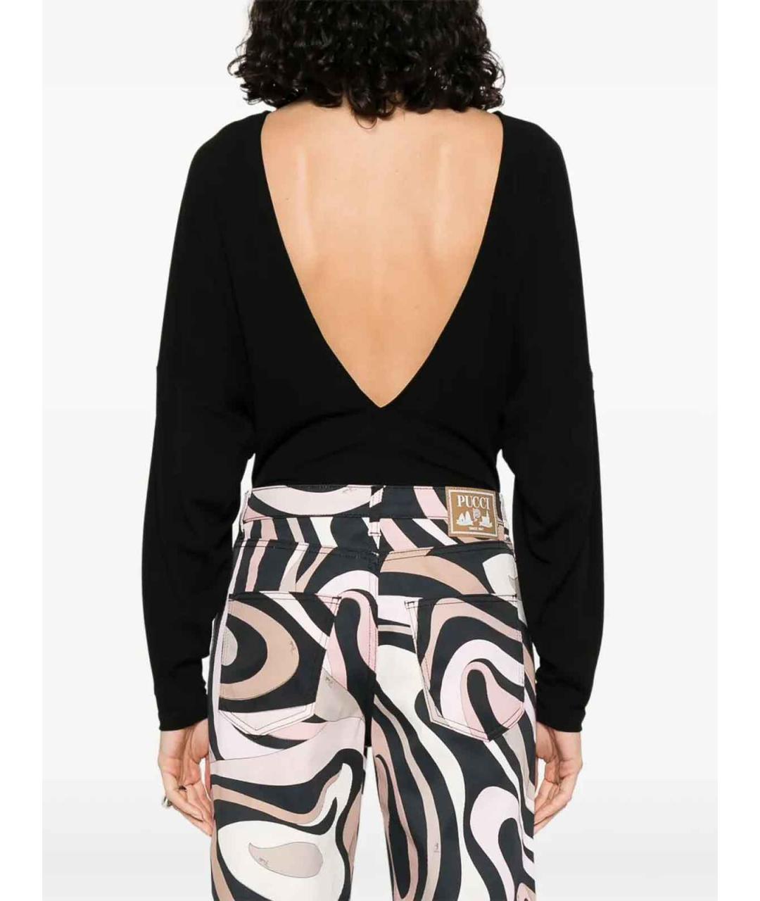 EMILIO PUCCI Черное вискозное боди, фото 5
