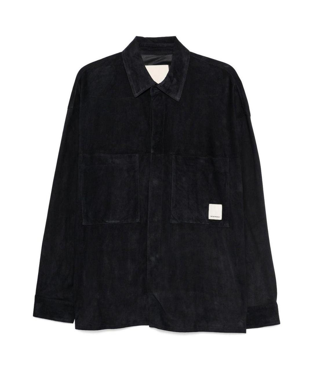 EMPORIO ARMANI Черная замшевая куртка, фото 1