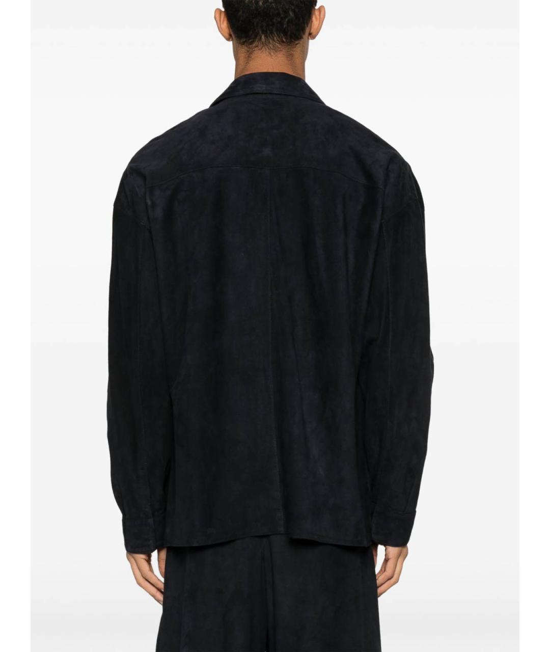 EMPORIO ARMANI Черная замшевая куртка, фото 3