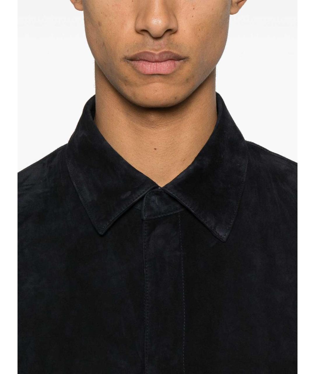 EMPORIO ARMANI Черная замшевая куртка, фото 2