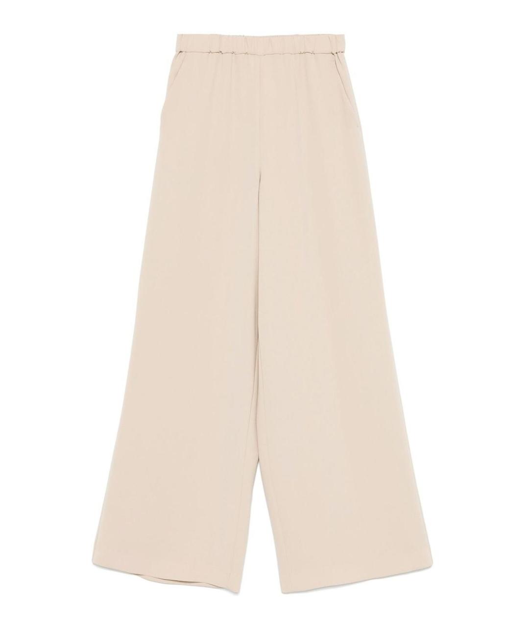 MAX MARA Бежевые брюки широкие, фото 1