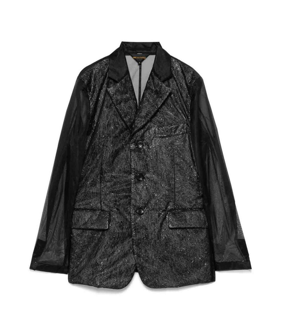 COMME DES GARÇONS Черный полиамидовый жакет/пиджак, фото 1