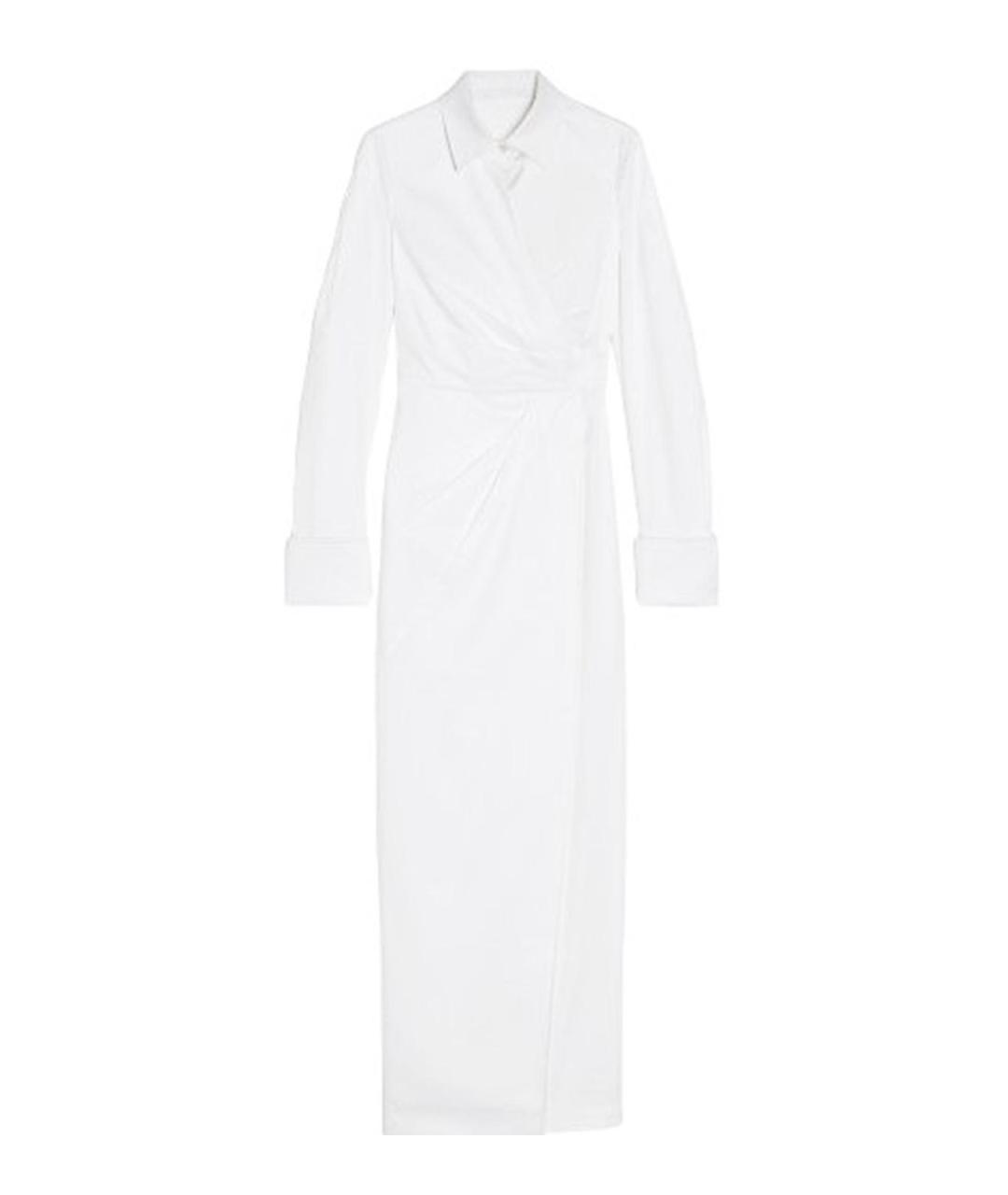 MAX MARA Белое хлопковое повседневное платье, фото 1