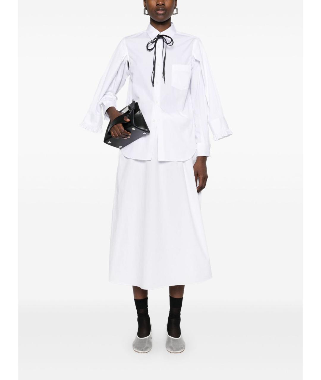COMME DES GARÇONS Белая хлопковая рубашка, фото 5