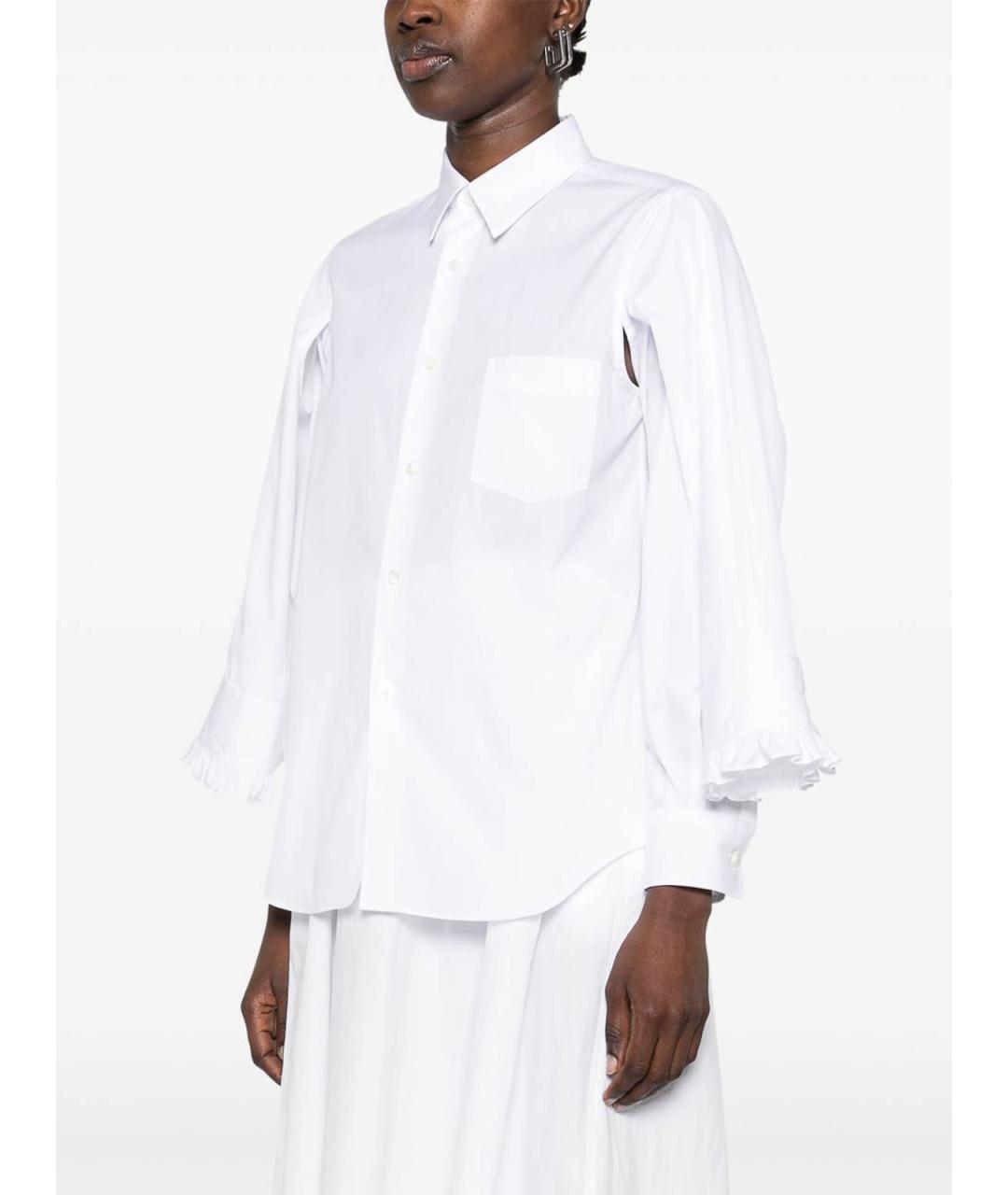 COMME DES GARÇONS Белая хлопковая рубашка, фото 2