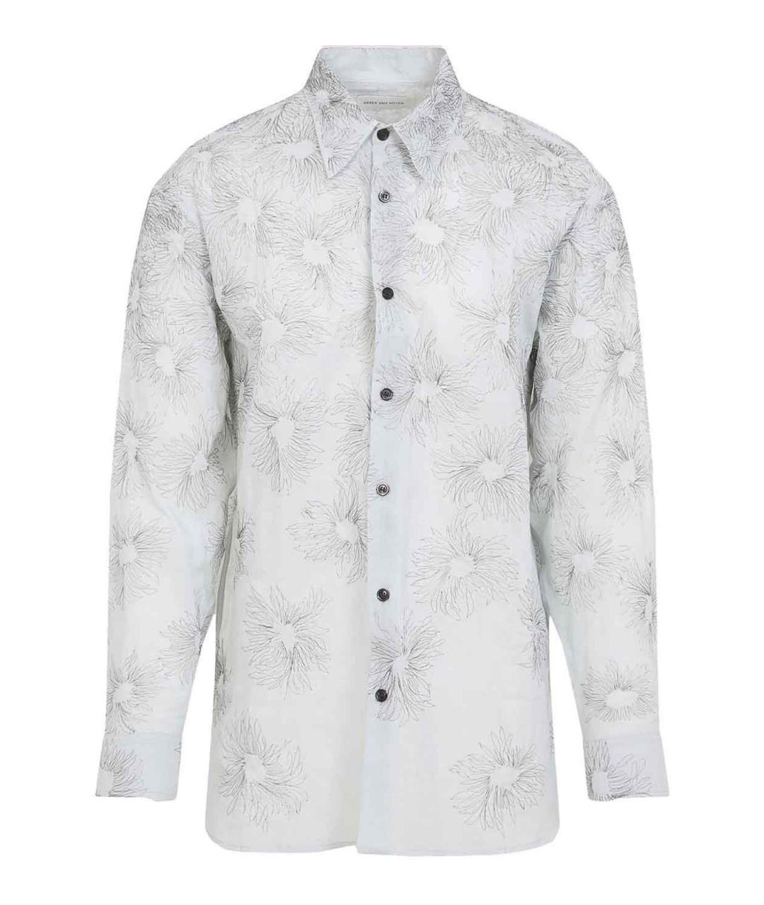 DRIES VAN NOTEN Серая хлопковая кэжуал рубашка, фото 1