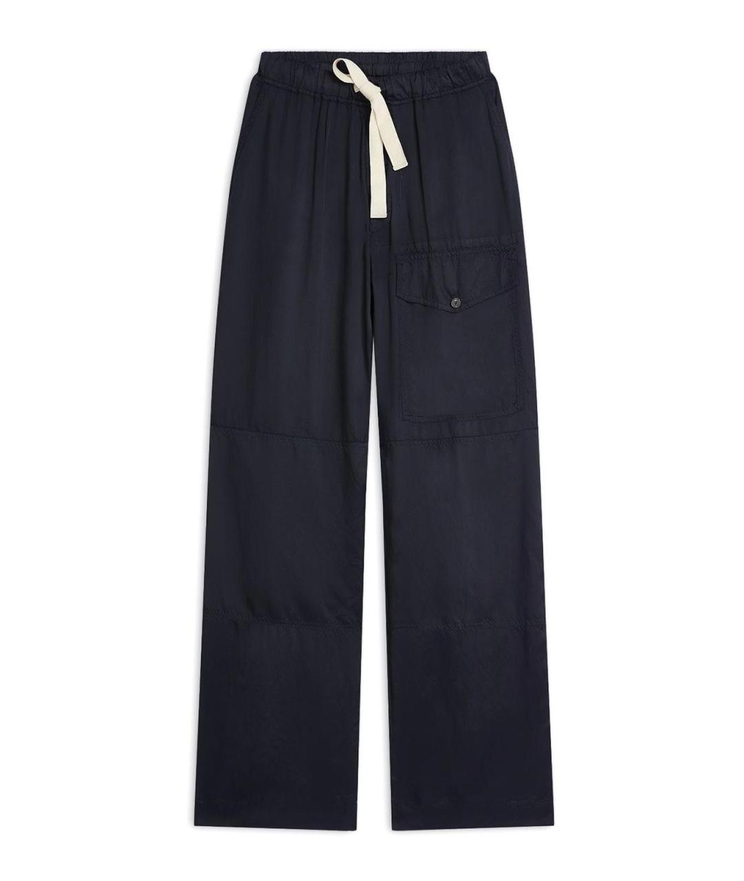 DRIES VAN NOTEN Синие хлопковые повседневные брюки, фото 1