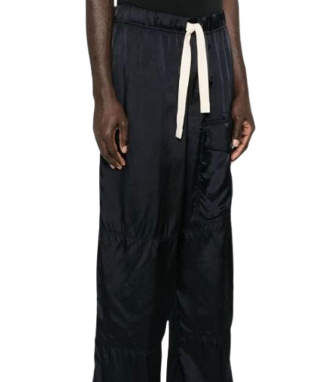 DRIES VAN NOTEN Синие хлопковые повседневные брюки, фото 2