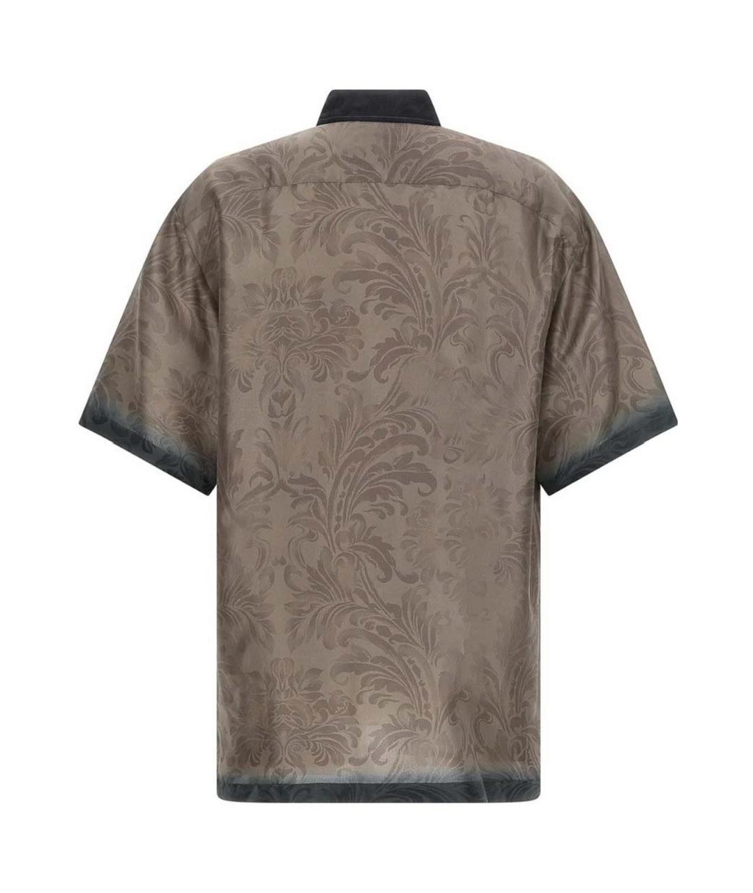 DRIES VAN NOTEN Синяя шелковая кэжуал рубашка, фото 5