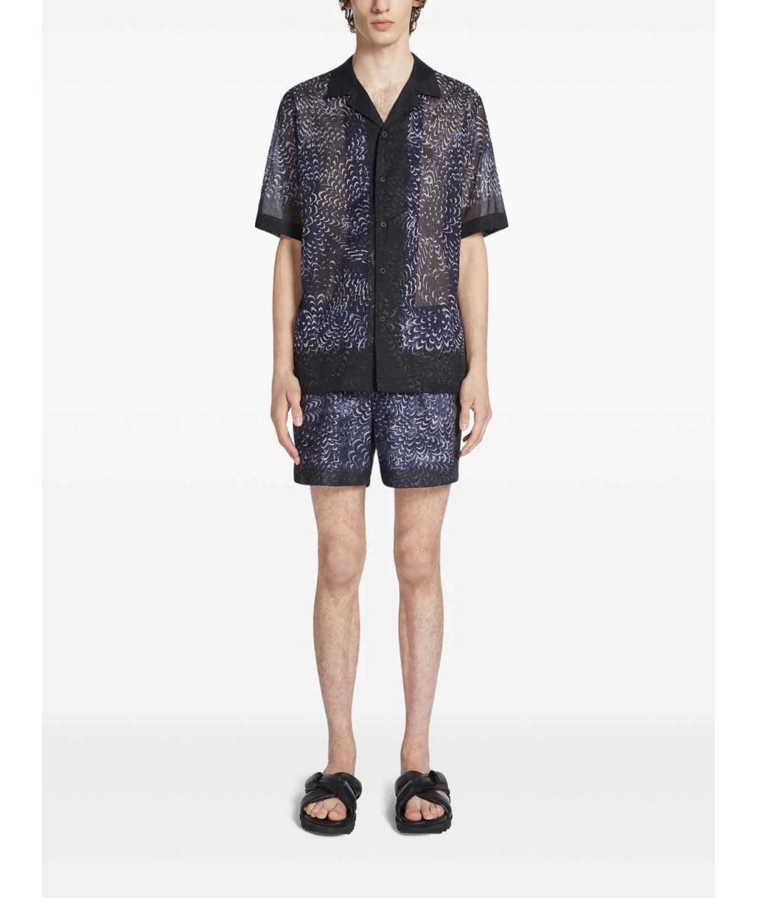 DRIES VAN NOTEN Синие полиэстеровые плавки, фото 4