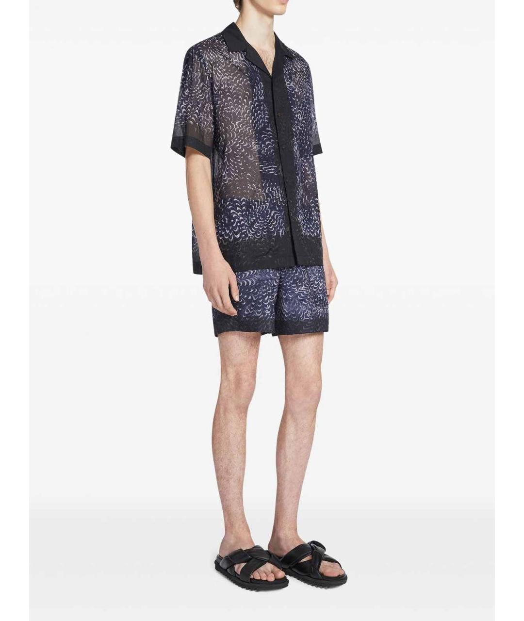 DRIES VAN NOTEN Синие полиэстеровые плавки, фото 3