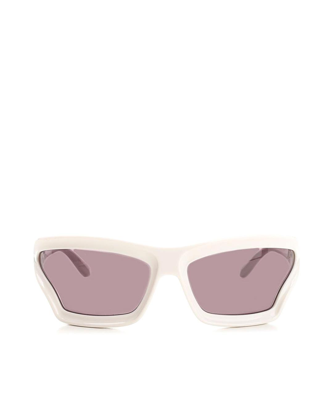 LOEWE Белые пластиковые солнцезащитные очки, фото 1