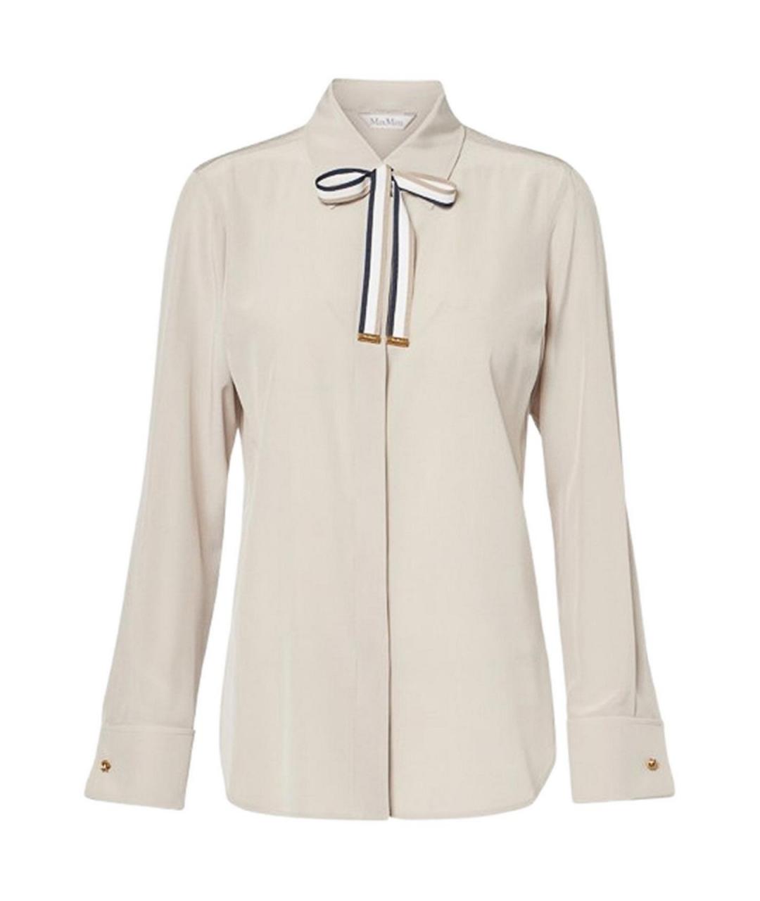 MAX MARA Серая шелковая рубашка, фото 1