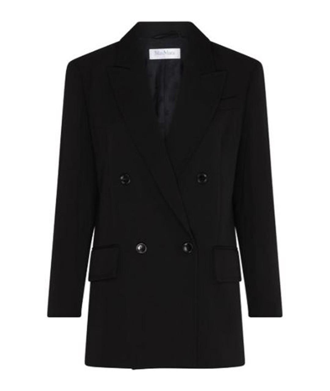 MAX MARA Черная шерстяная куртка, фото 1