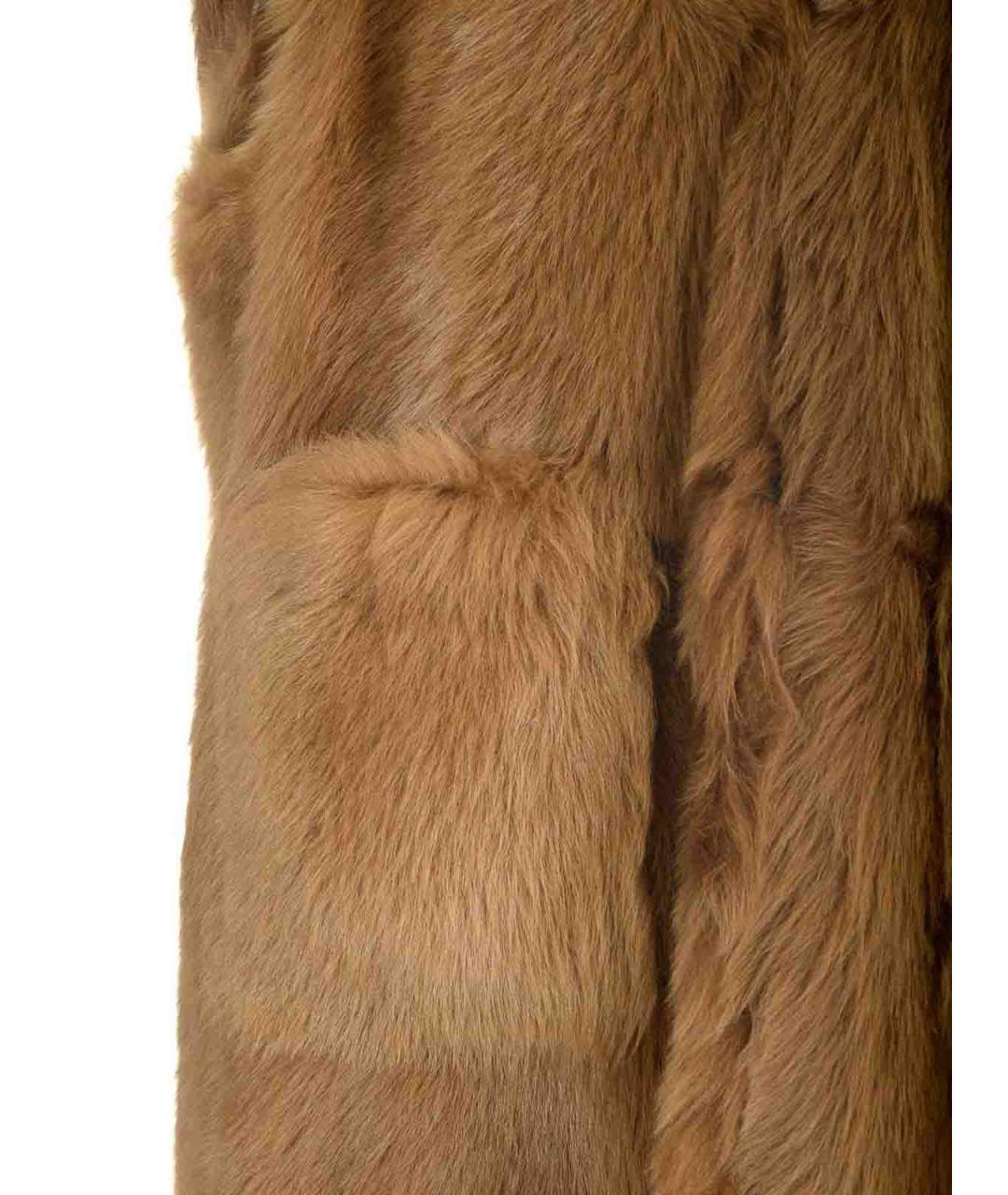 MAX MARA Коричневый меховой жилет, фото 6