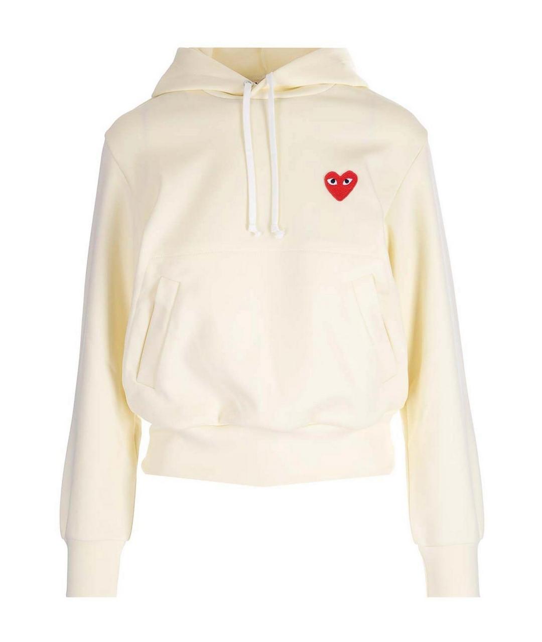 COMME DES GARÇONS PLAY Белый полиэстеровый джемпер / свитер, фото 1