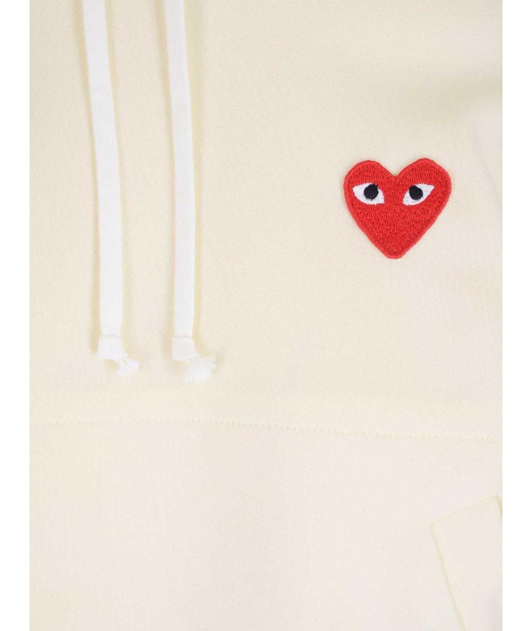 COMME DES GARÇONS PLAY Белый полиэстеровый джемпер / свитер, фото 3