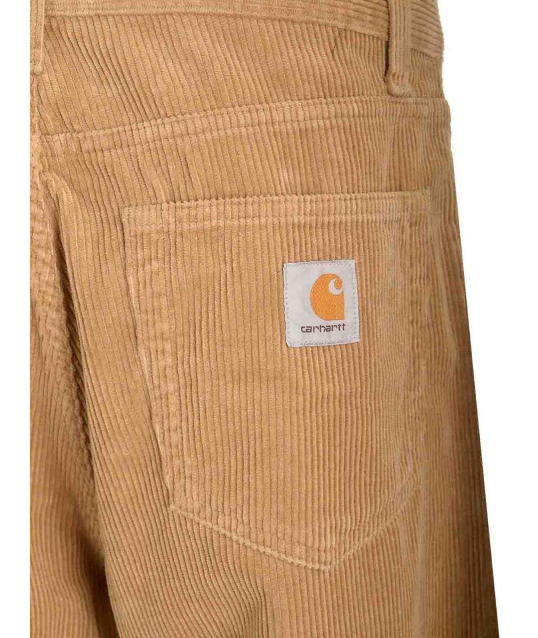 CARHARTT Коричневые хлопковые повседневные брюки, фото 4