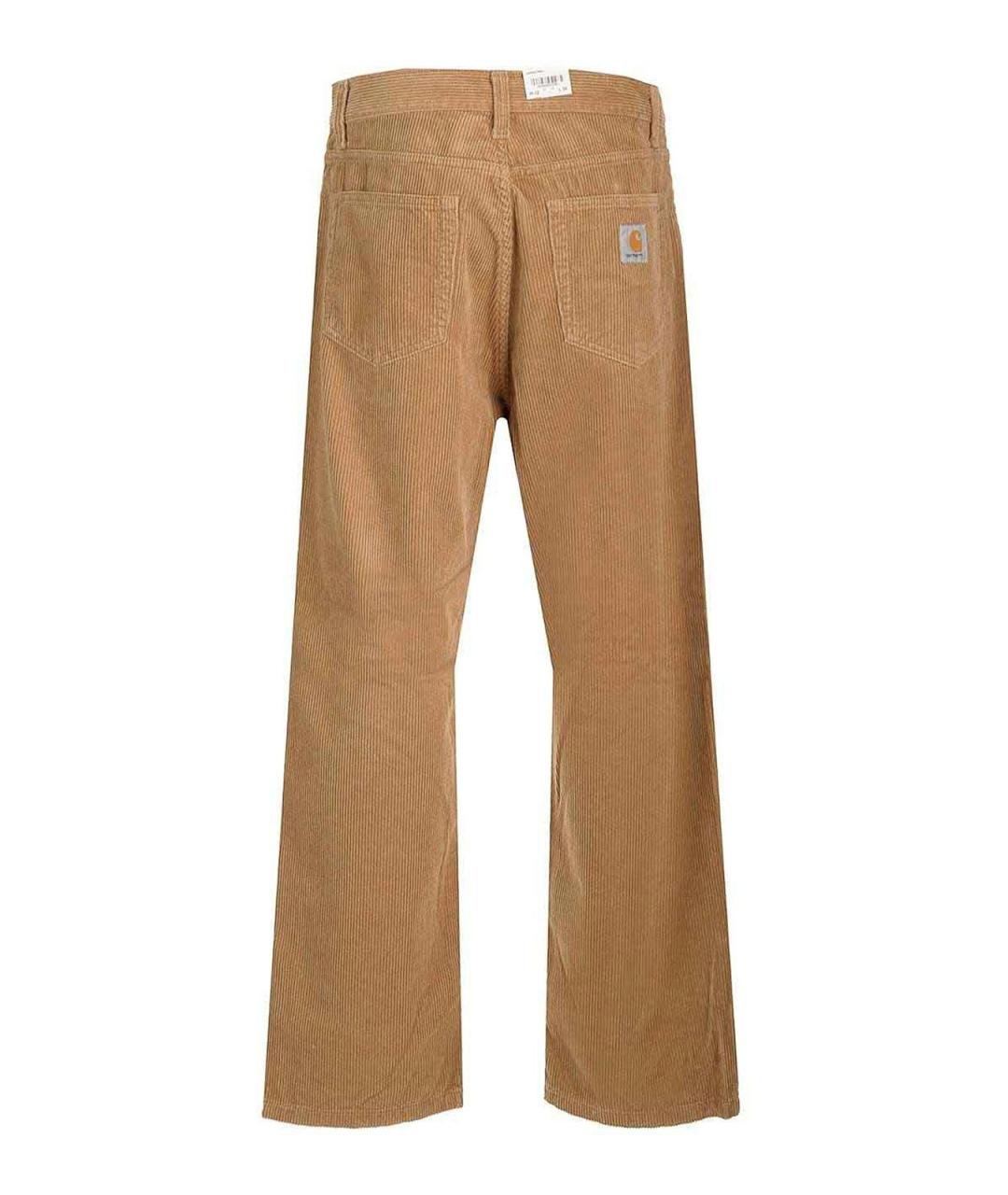 CARHARTT Коричневые хлопковые повседневные брюки, фото 2