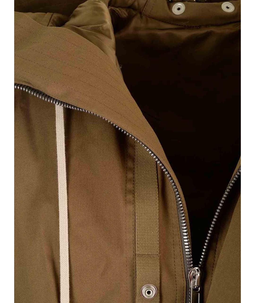 RICK OWENS Коричневая хлопковая парка, фото 4