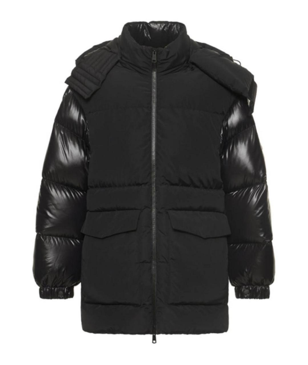 MONCLER Черный пуховик, фото 1