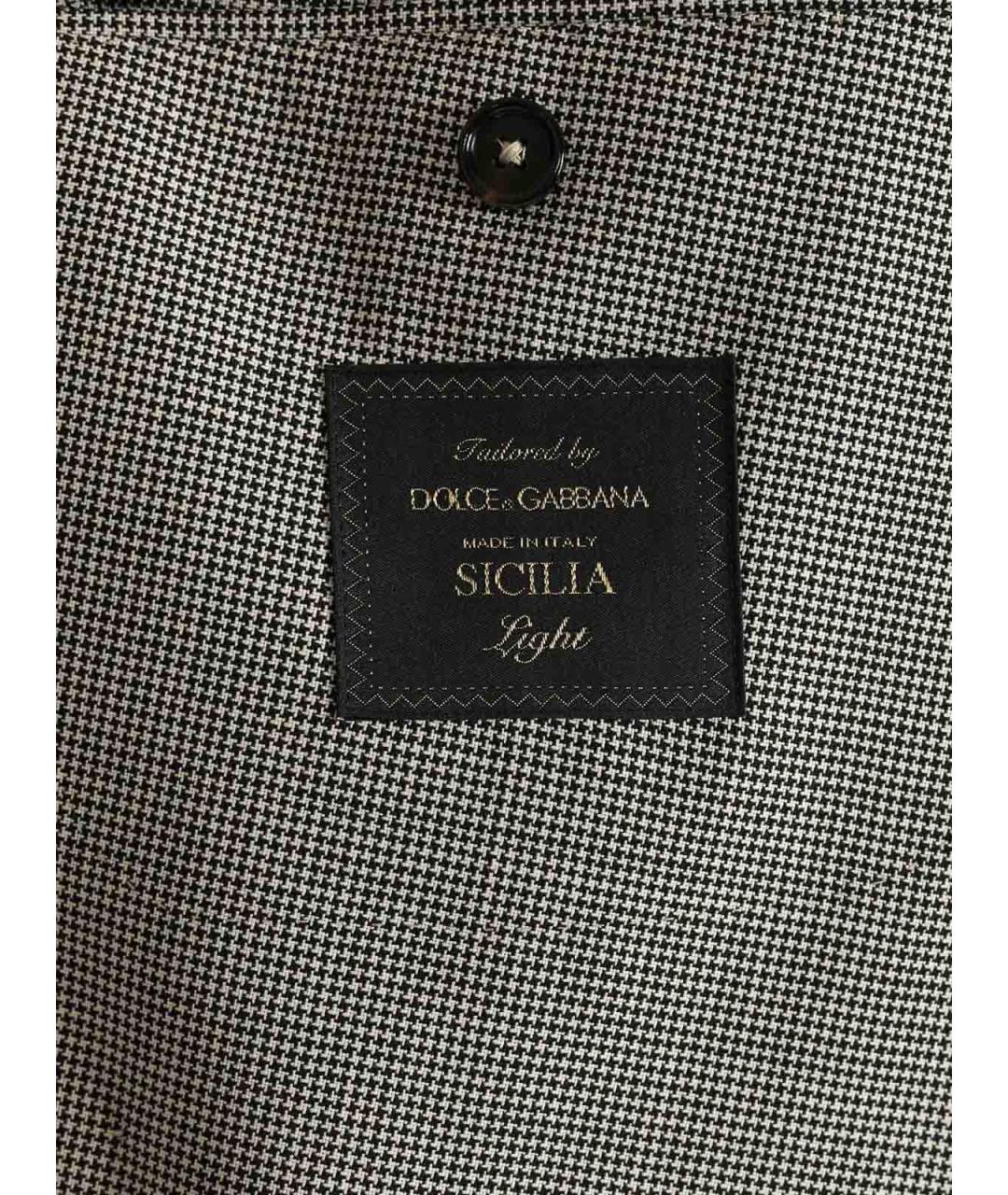 DOLCE&GABBANA Серый льняной пиджак, фото 5