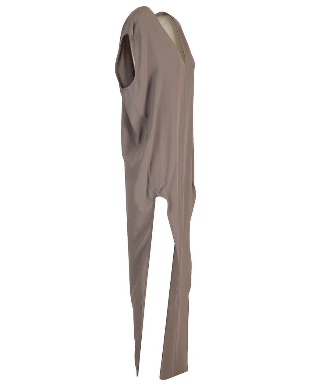 RICK OWENS Серое шелковое платье, фото 3