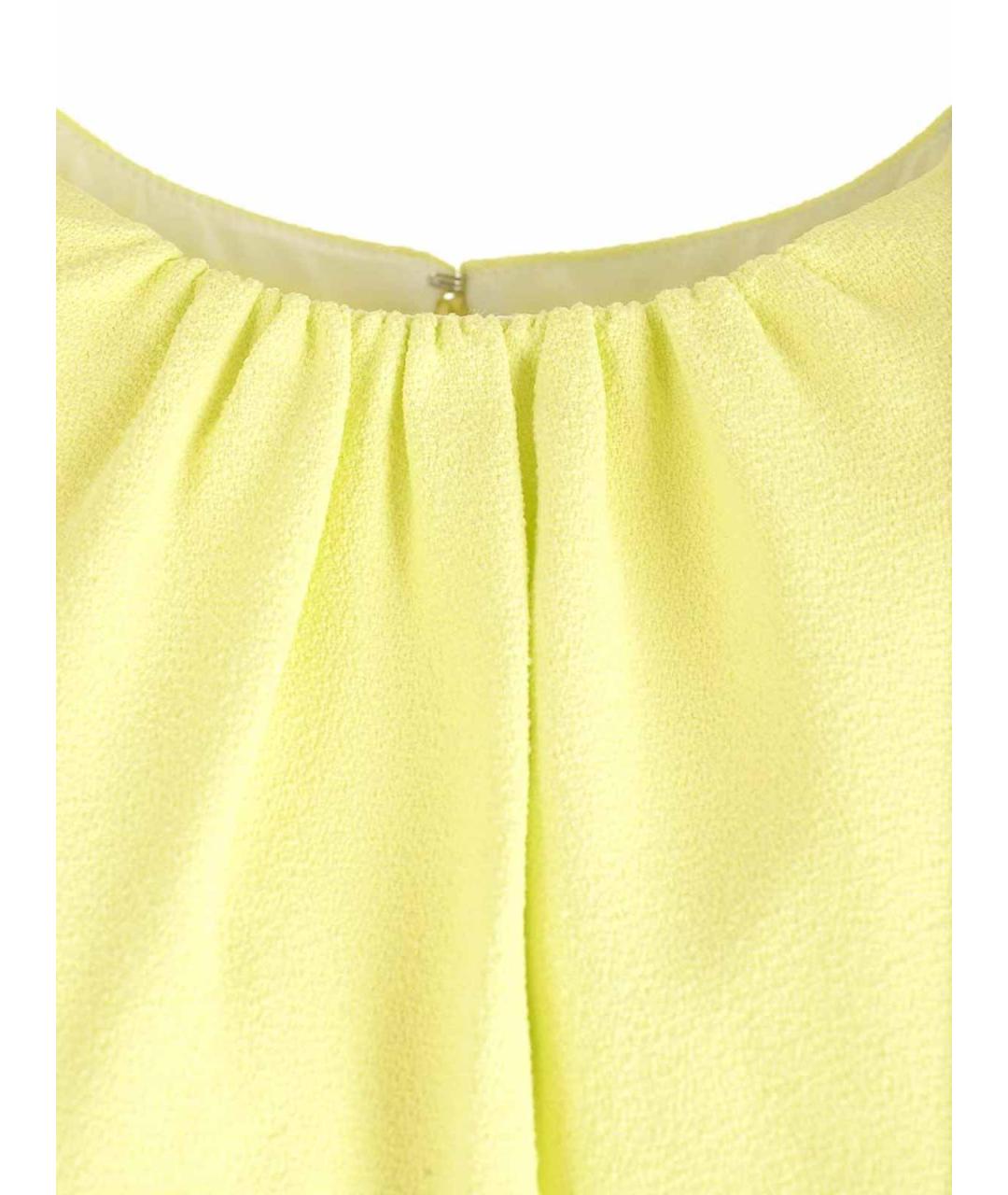 LANVIN Желтое вискозное повседневное платье, фото 3
