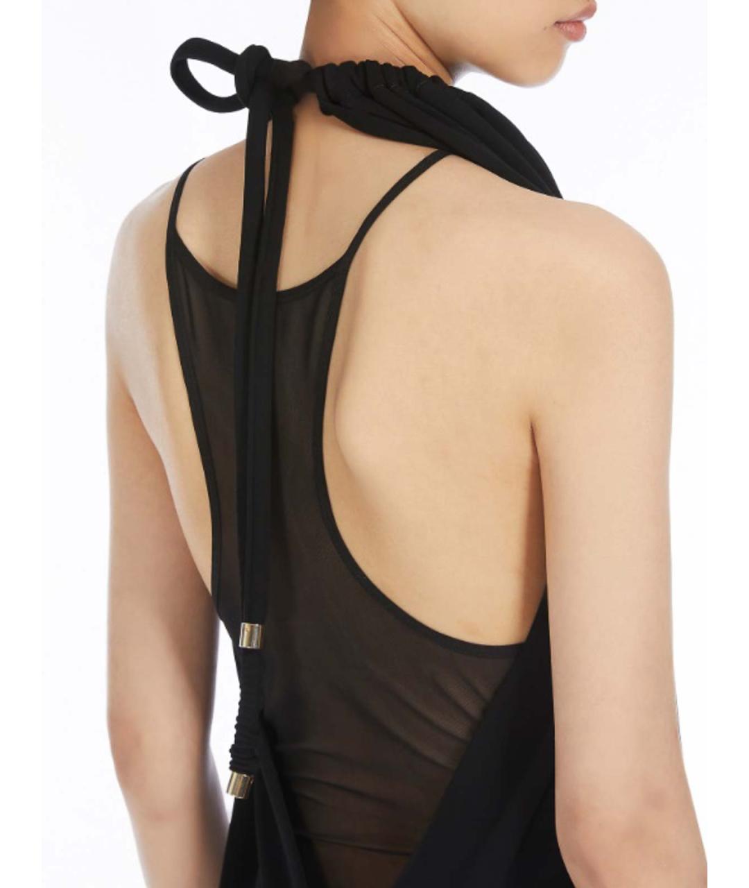 SPORTMAX Черное вискозное платье, фото 5