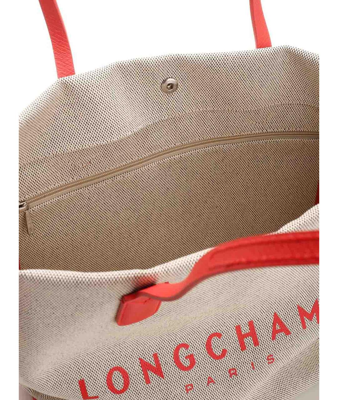 LONGCHAMP Оранжевая тканевая сумка через плечо, фото 4