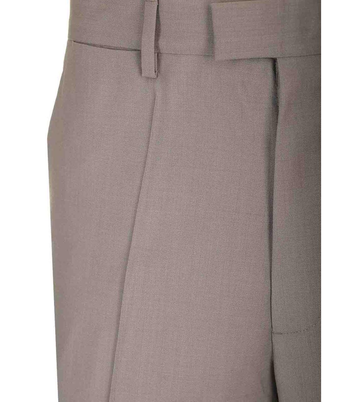 MM6 MAISON MARGIELA Коричневые шерстяные шорты, фото 4