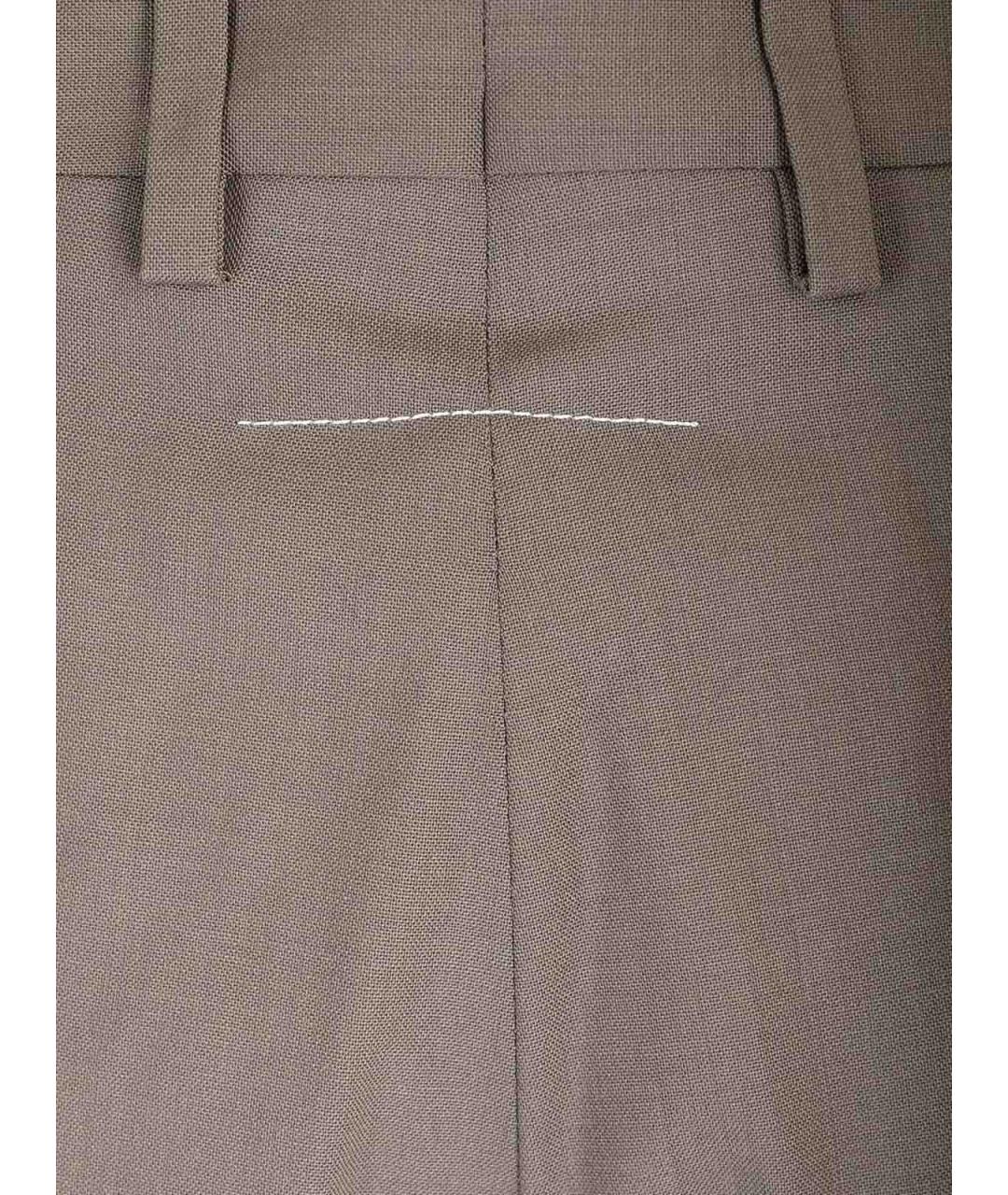 MM6 MAISON MARGIELA Коричневые шерстяные шорты, фото 5