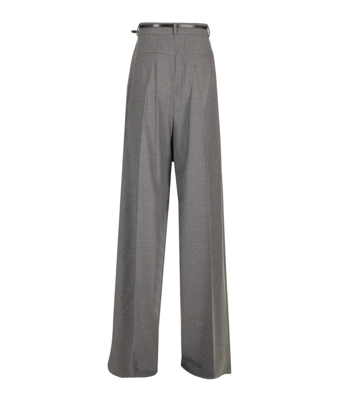 SPORTMAX Серые кожаные шорты, фото 2
