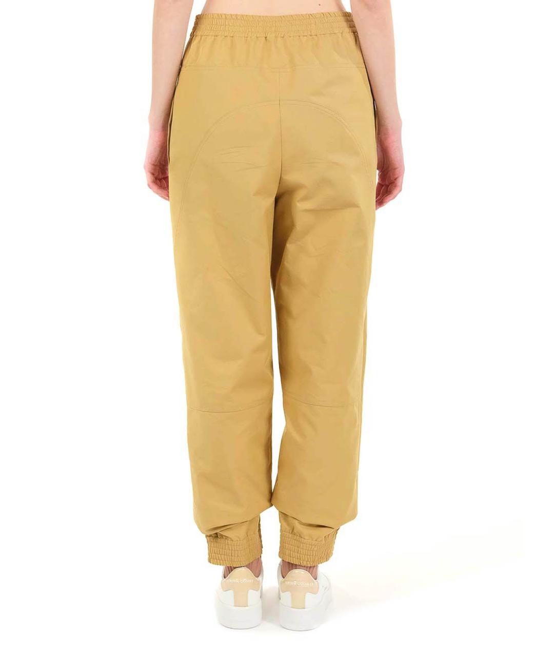 LOEWE Желтые хлопковые прямые брюки, фото 4