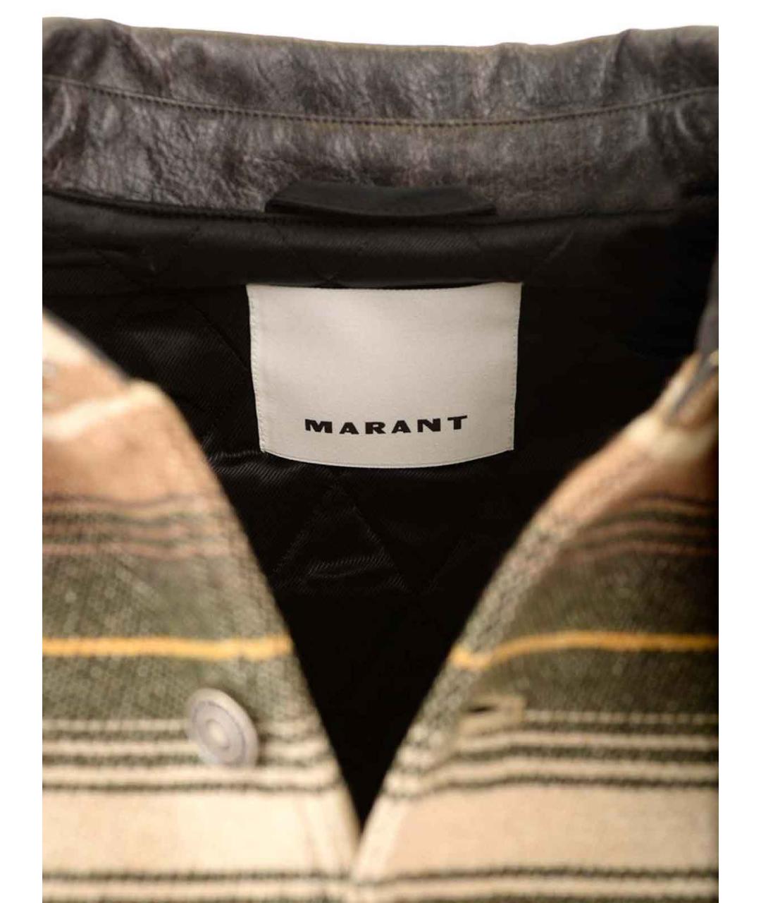 ISABEL MARANT Бежевая шерстяная куртка, фото 4
