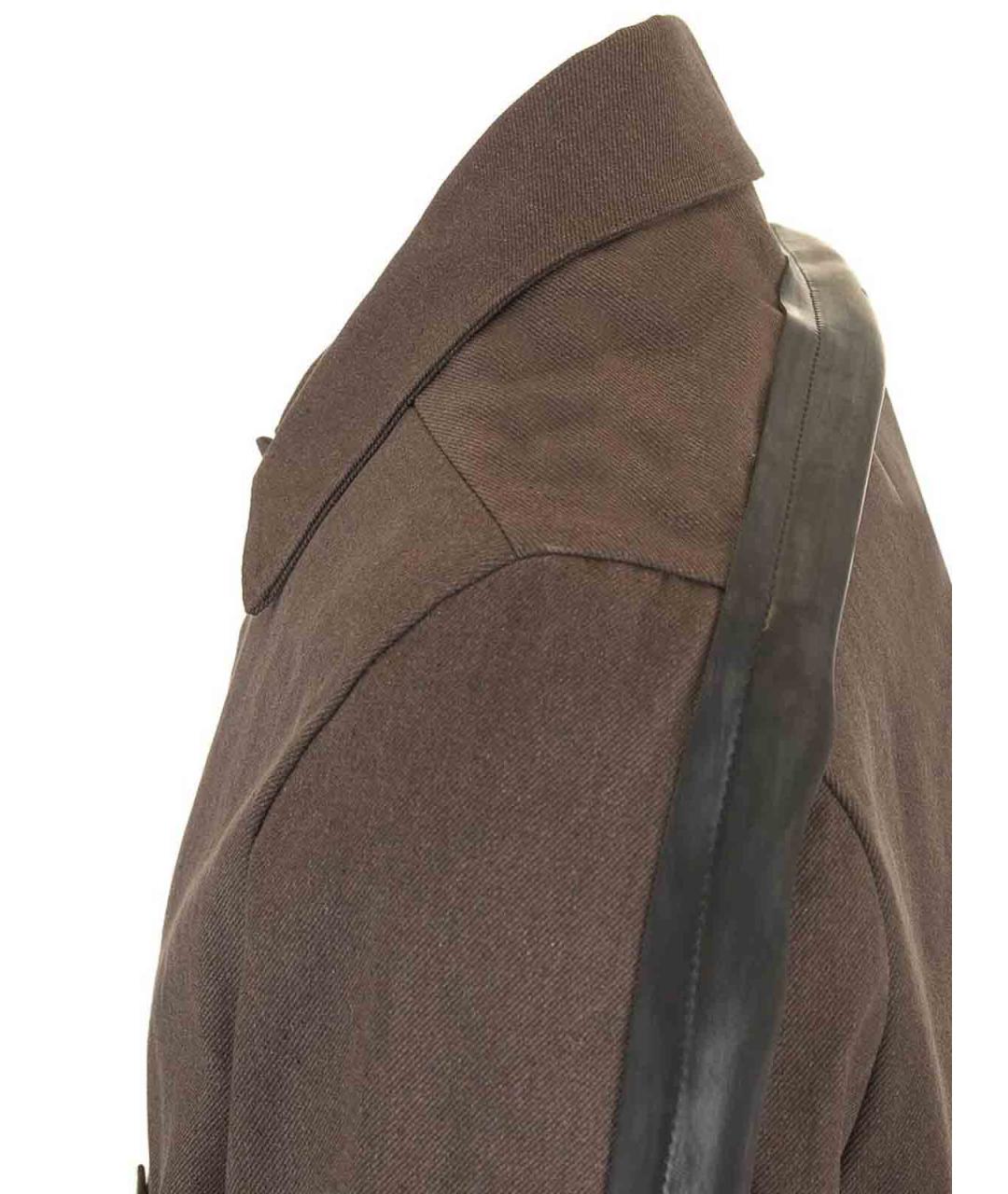 RICK OWENS Коричневая хлопковая куртка, фото 6
