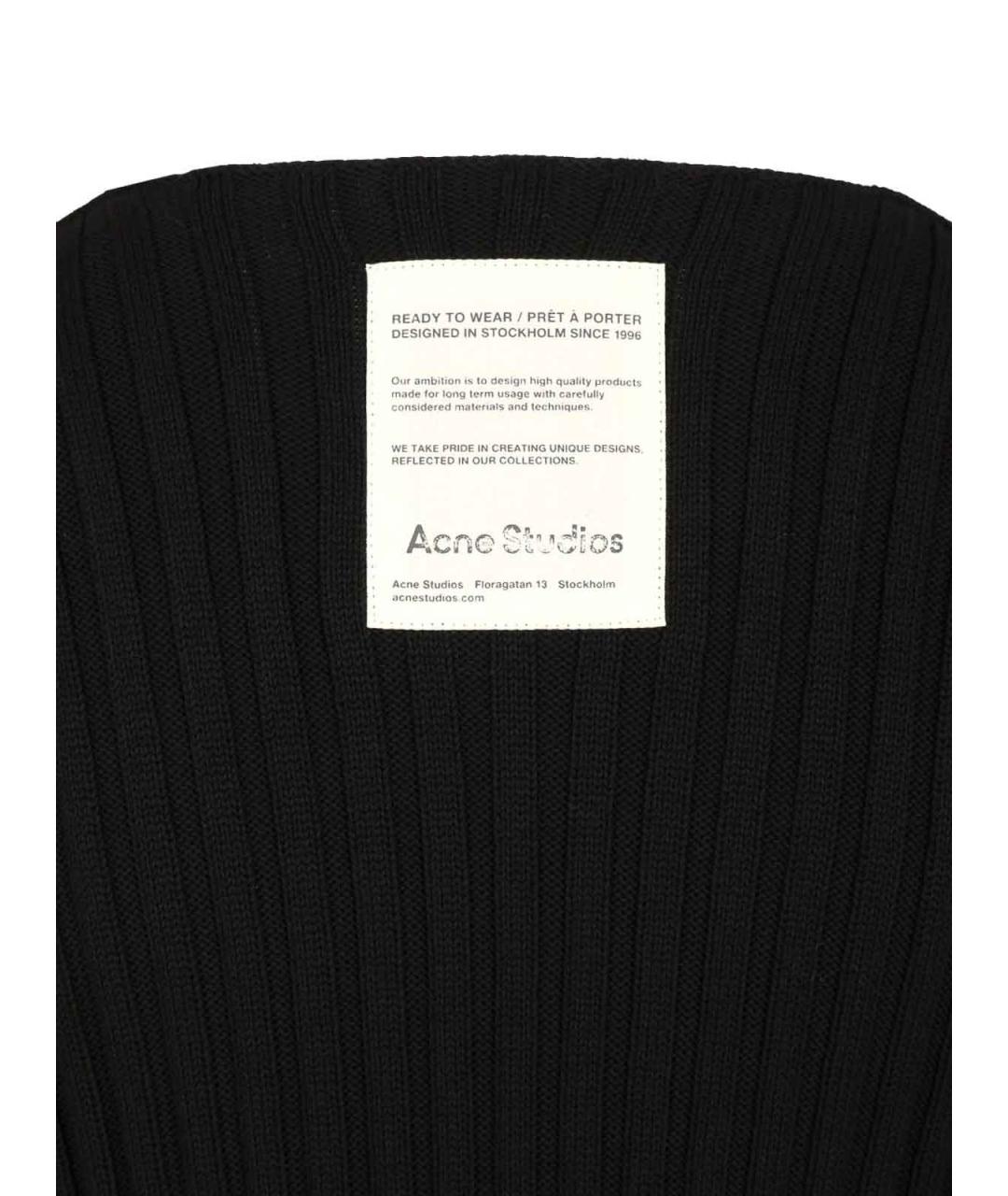 ACNE STUDIOS Черный хлопковый джемпер / свитер, фото 5